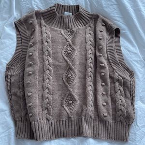 Knit sweater vest
